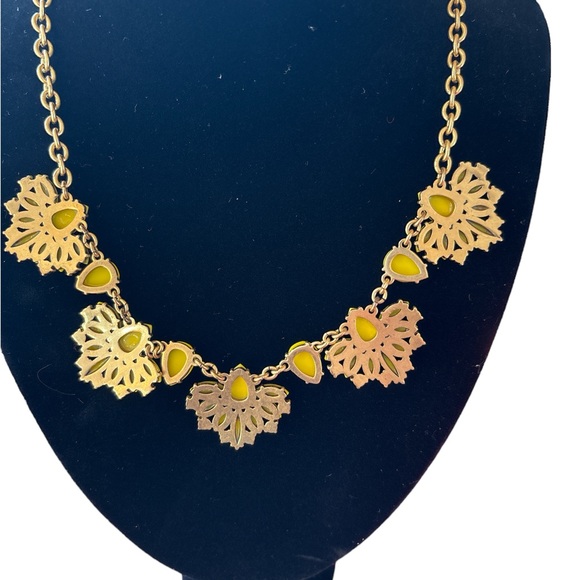 Stunning J Crew necklace. Bright yellow with clear rhinestones(?). Beautiful. - Picture 5 of 5